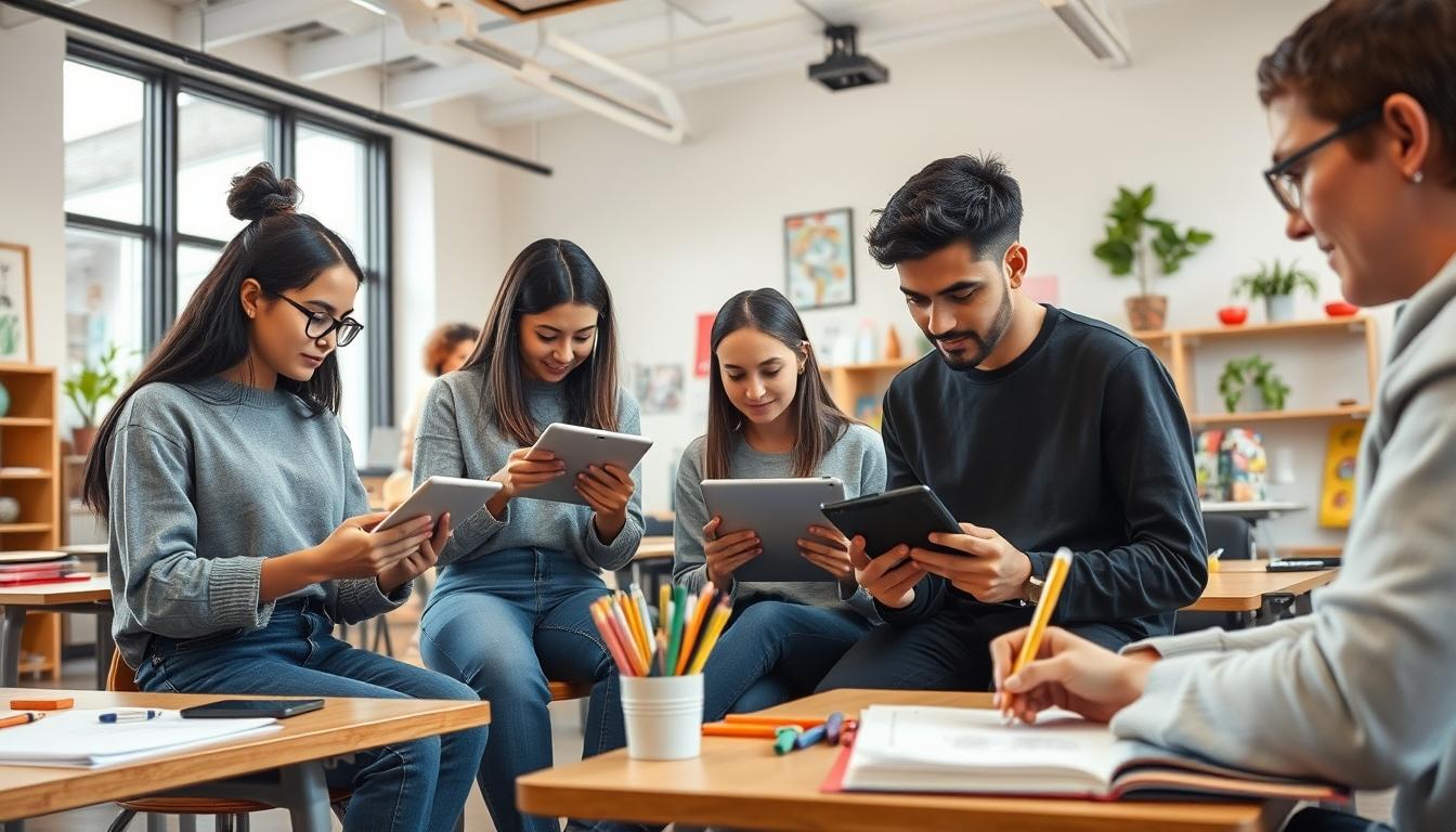 Structured study materials and learning resources on a desk